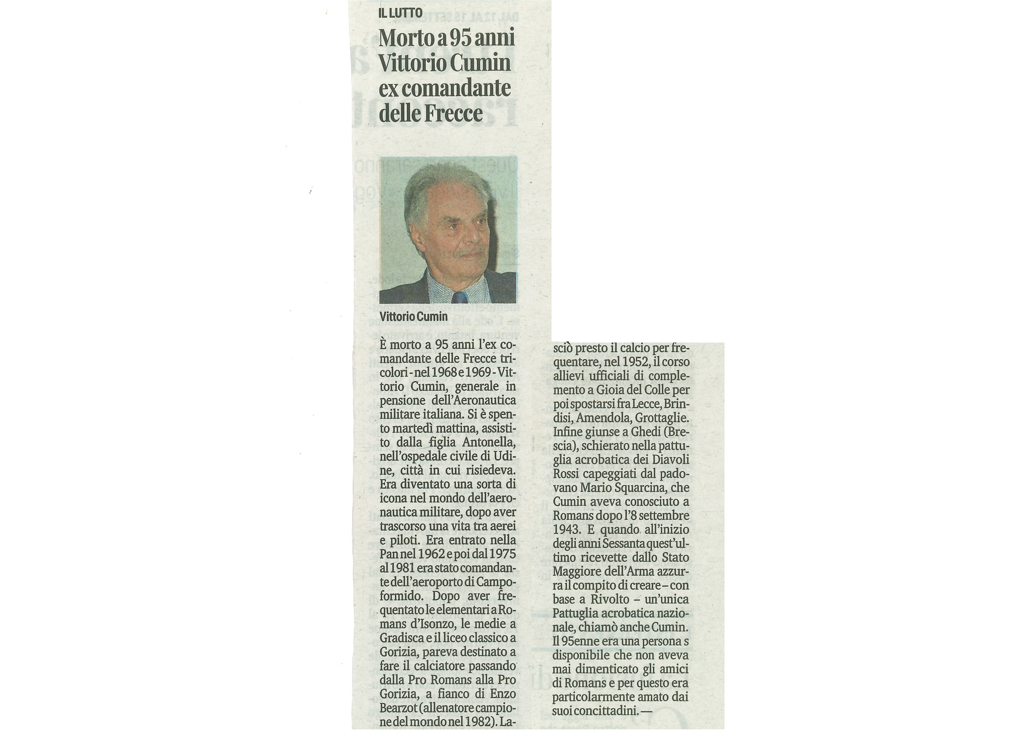 Vittorio cumin articolo esteso